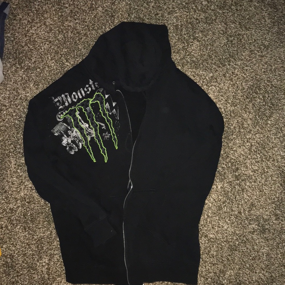 Monster zip up hoodie